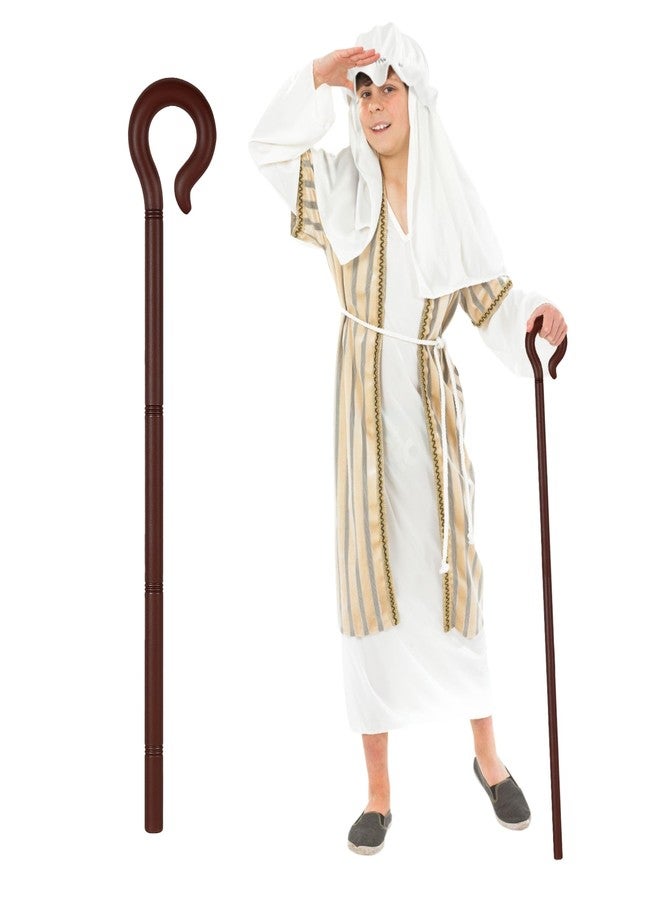 fun shack Shepherd Costume for Kids with Cane, Boys Shepherd Costume, Boys Bible Costumes, Nativity Costumes for Kids, Large - Image 1